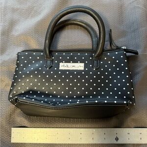 Black and White Polka Dot Handbag